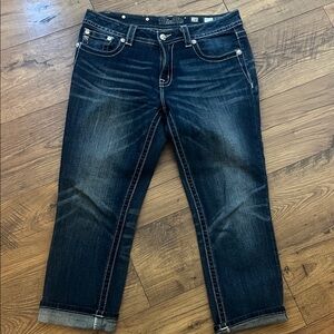 Miss Me Dark Wash Cropped Jeans